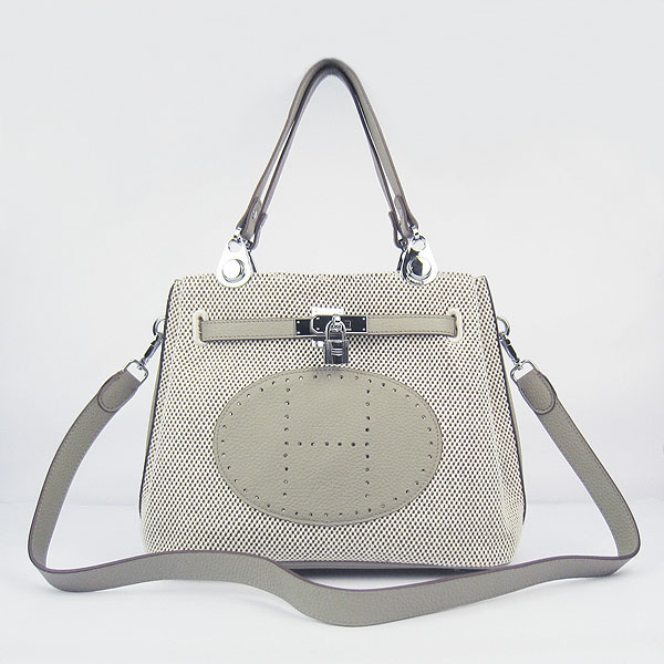 Fake Hermes New Arrival Double-duty handbag Grey 60668 - Click Image to Close